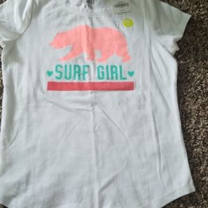White toddler graphic tee